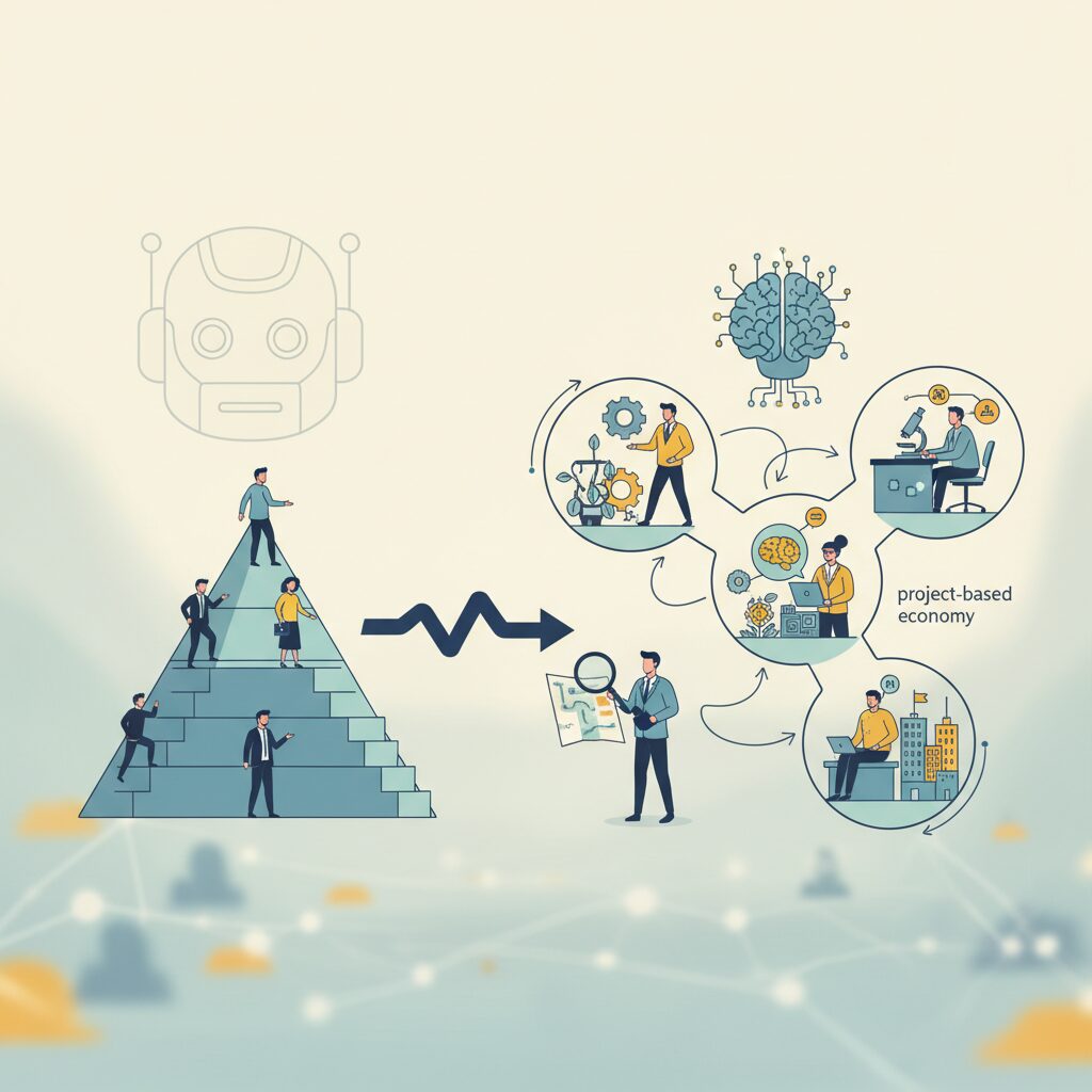 プロジェクト型経済の拡大がキャリアに与える影響 のイメージ