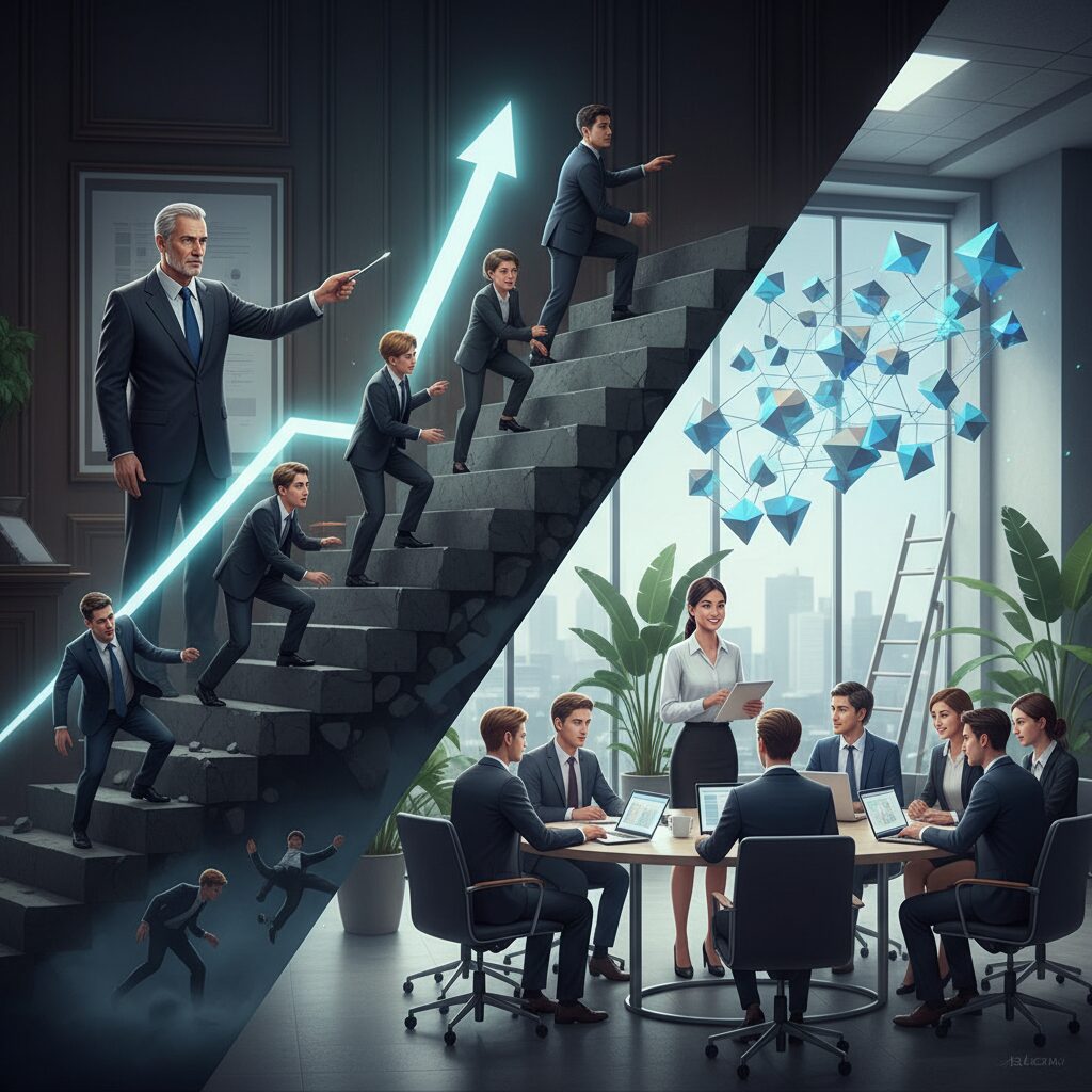 アップ・オア・アウトの実像と若手が誤解しやすいポイント のイメージ