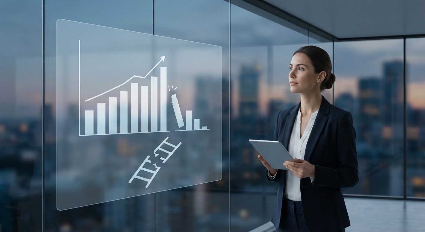 データで見る女性コンサルタントの昇進ギャップ のイメージ