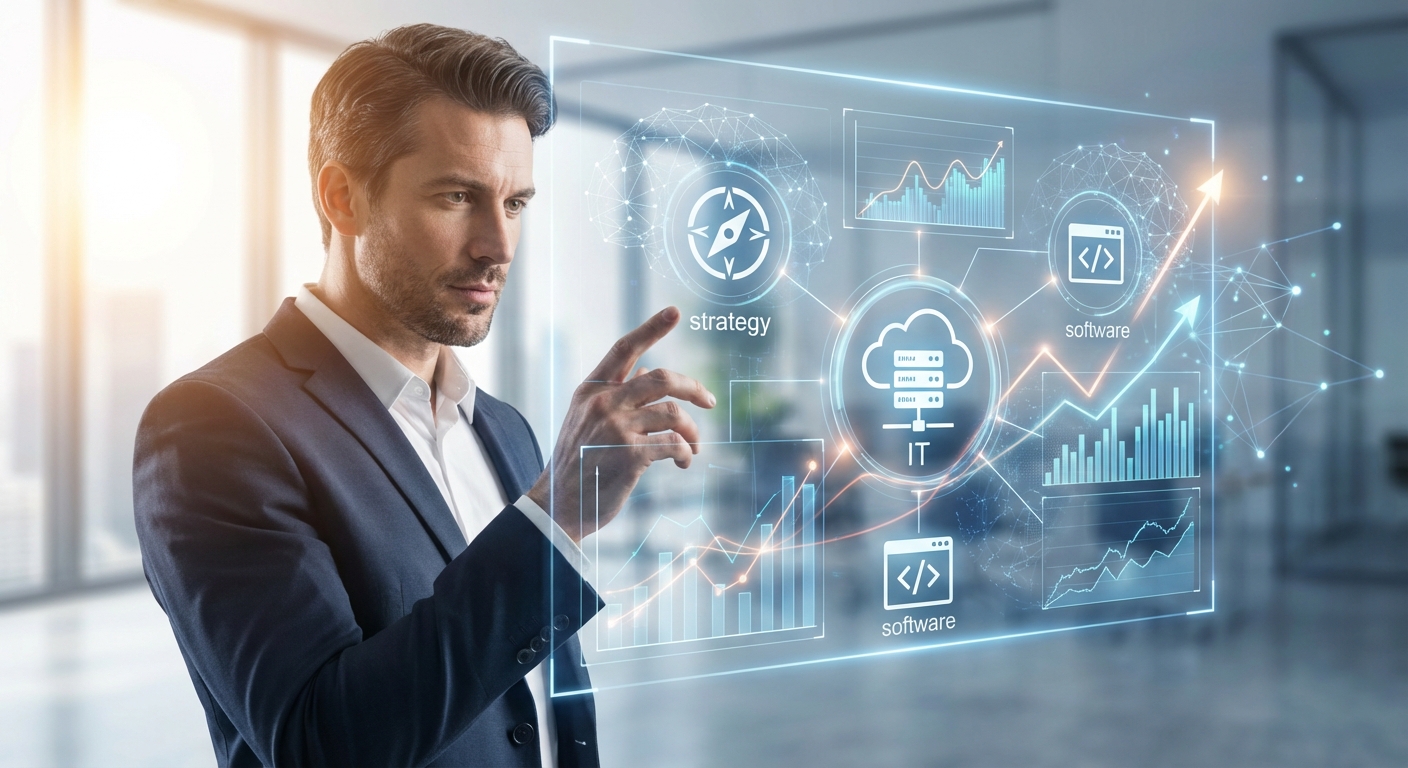 戦略・IT・ソフトウェアコンサルの市場データ比較：どの領域が伸びるのか のイメージ