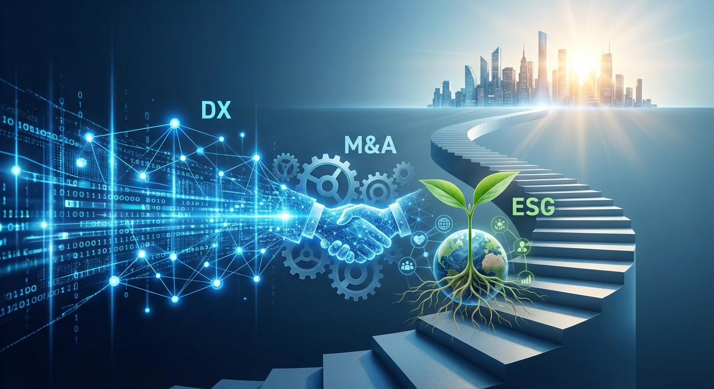 DX・M&A・ESGが牽引する需要拡大の構造 のイメージ